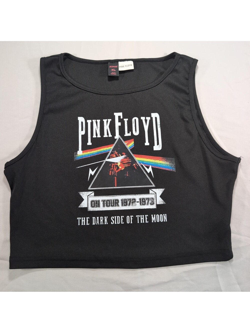 Pink Floyd The Dark Side of the Moon Black Crop Tank